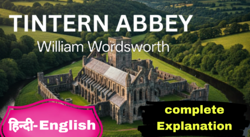 Lines Composed a Few Miles above Tintern Abbey