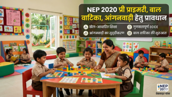 NEP 2020 प्री प्राइमरी, बाल वाटिका, आंगनवाड़ी हेतु प्रावधान 